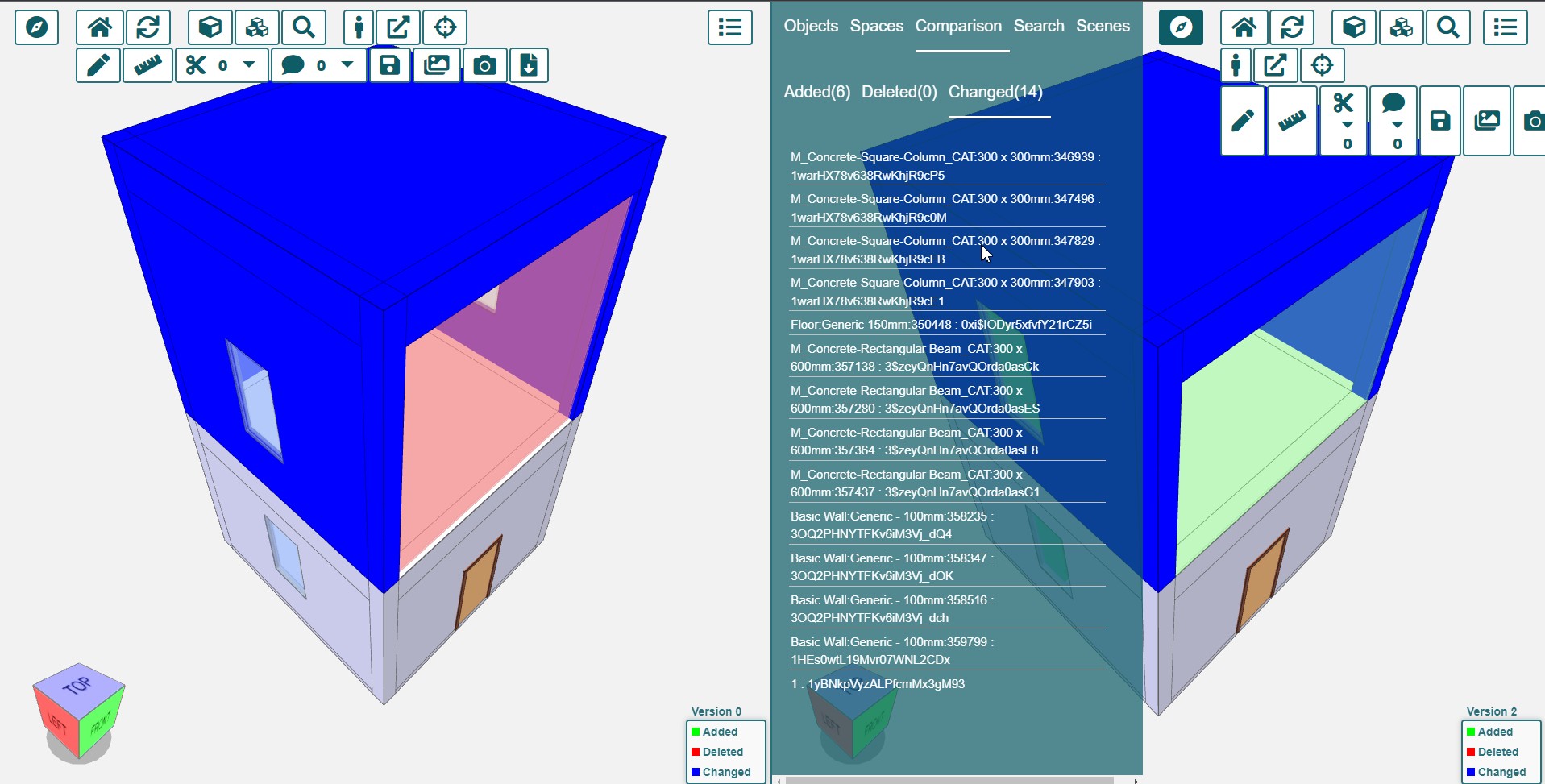 BIM Viewer - Model Comparison